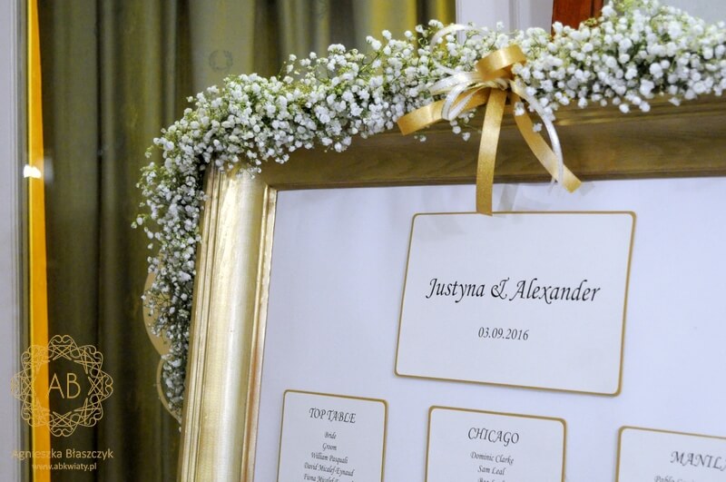 Znalezione obrazy dla zapytania lista gości weselnych tablica zlota