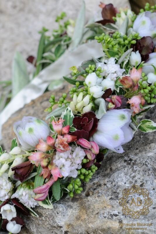 Wianek kwiatowy na ślubną sesję zdjęciową w górach rustykalny Agnieszka Błaszczyk abkwiaty Kraków