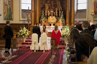 Dekoracja kościoła Kraków rustykalne kompozycje kwiaty w słoiczkach Agnieszka Błaszczyk abkwiaty