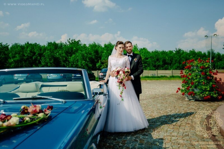 Spływający bukiet ślubny